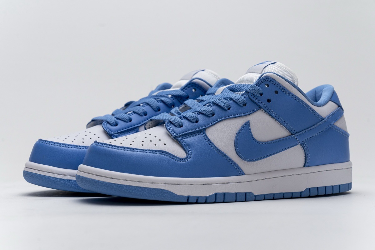 nike low blue and white