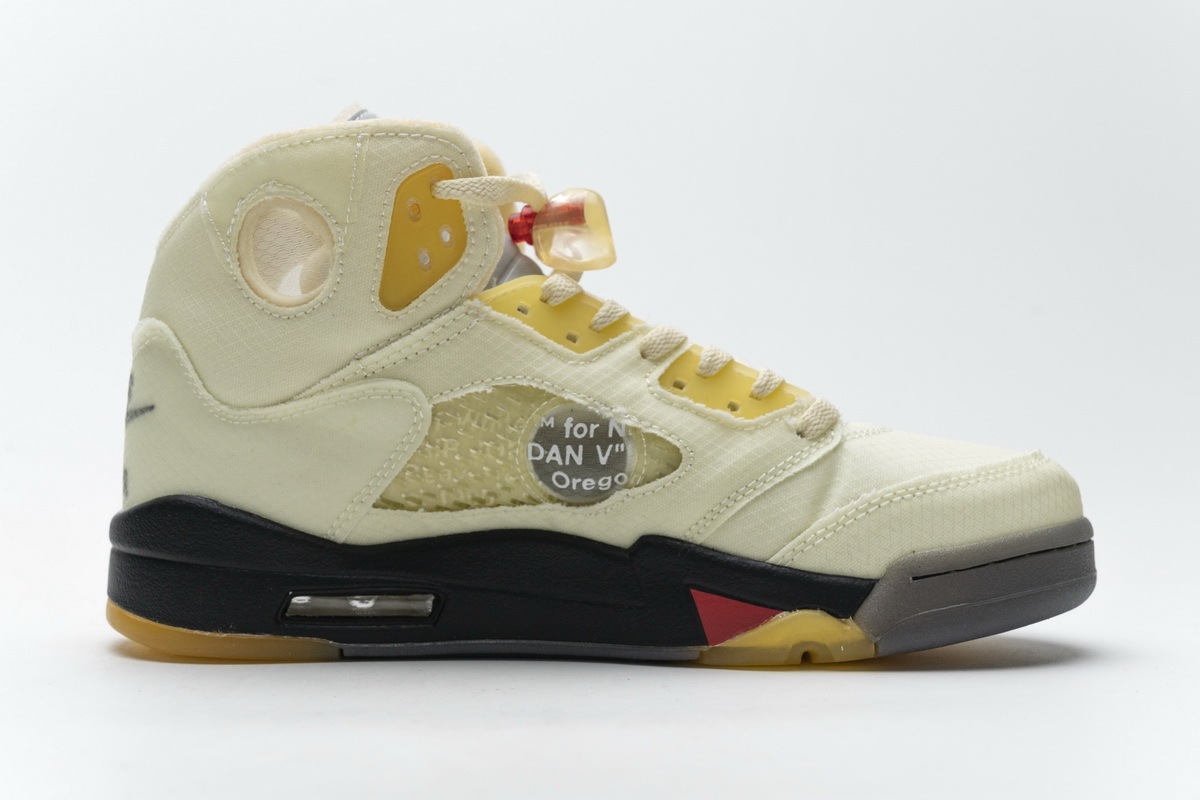 OFF-WHITE X AIR JORDAN 5 'SAIL' NEW RELEASE DATE DH8565-100
