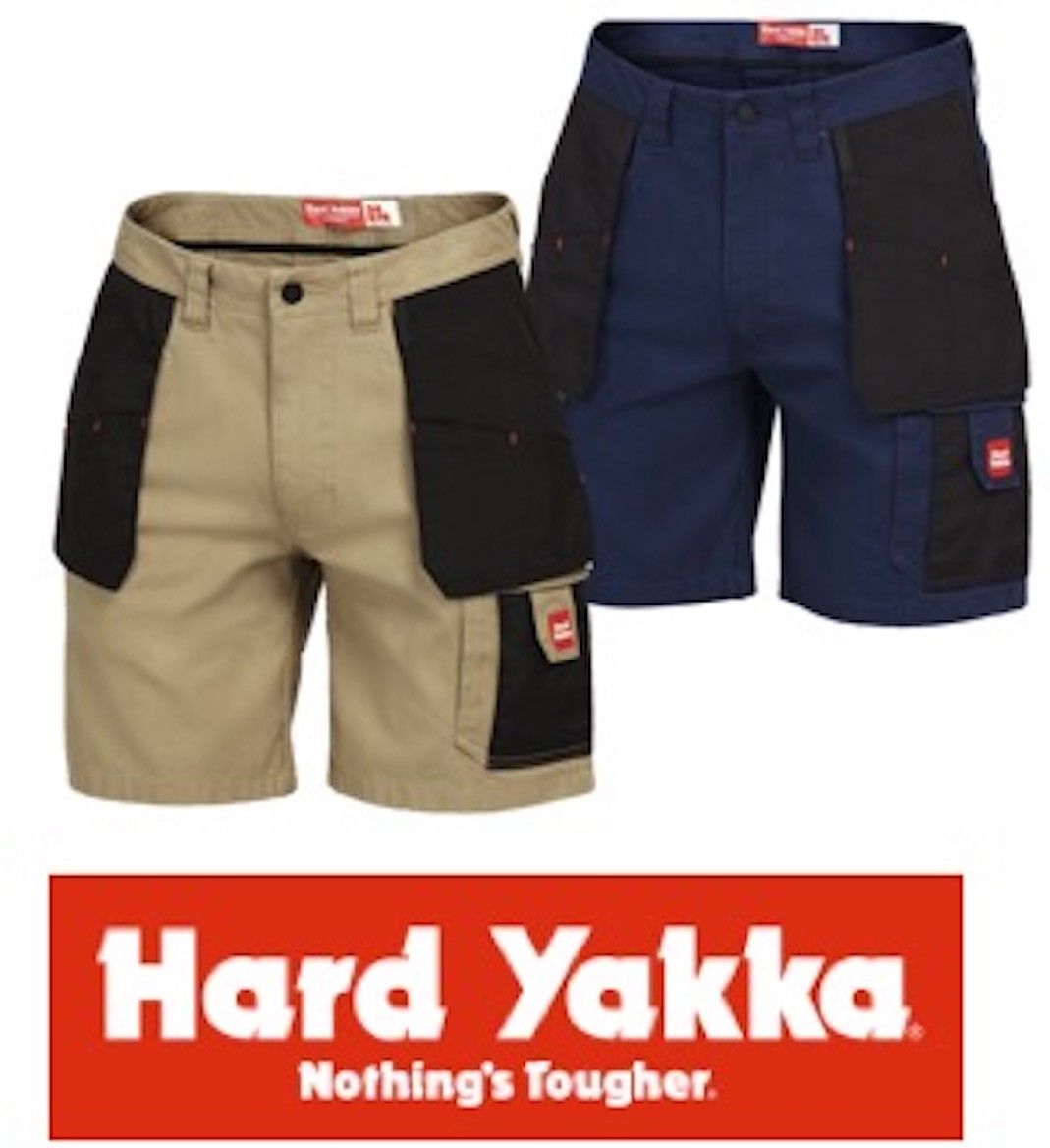 Hard Yakka Men's Legends Extreme Cotton Work Shorts Tradie Y05083
