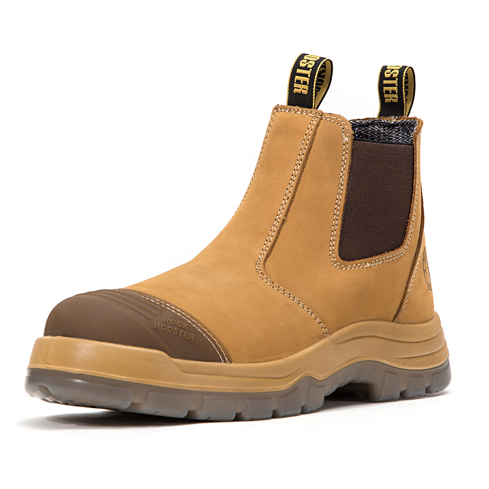 waterproof steel toe slip on boots