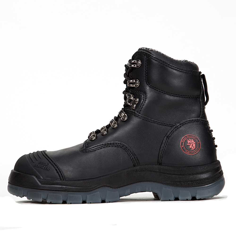 ROCKROOSTER Men's Steel Toe SlipResistant Work Boots Laceup