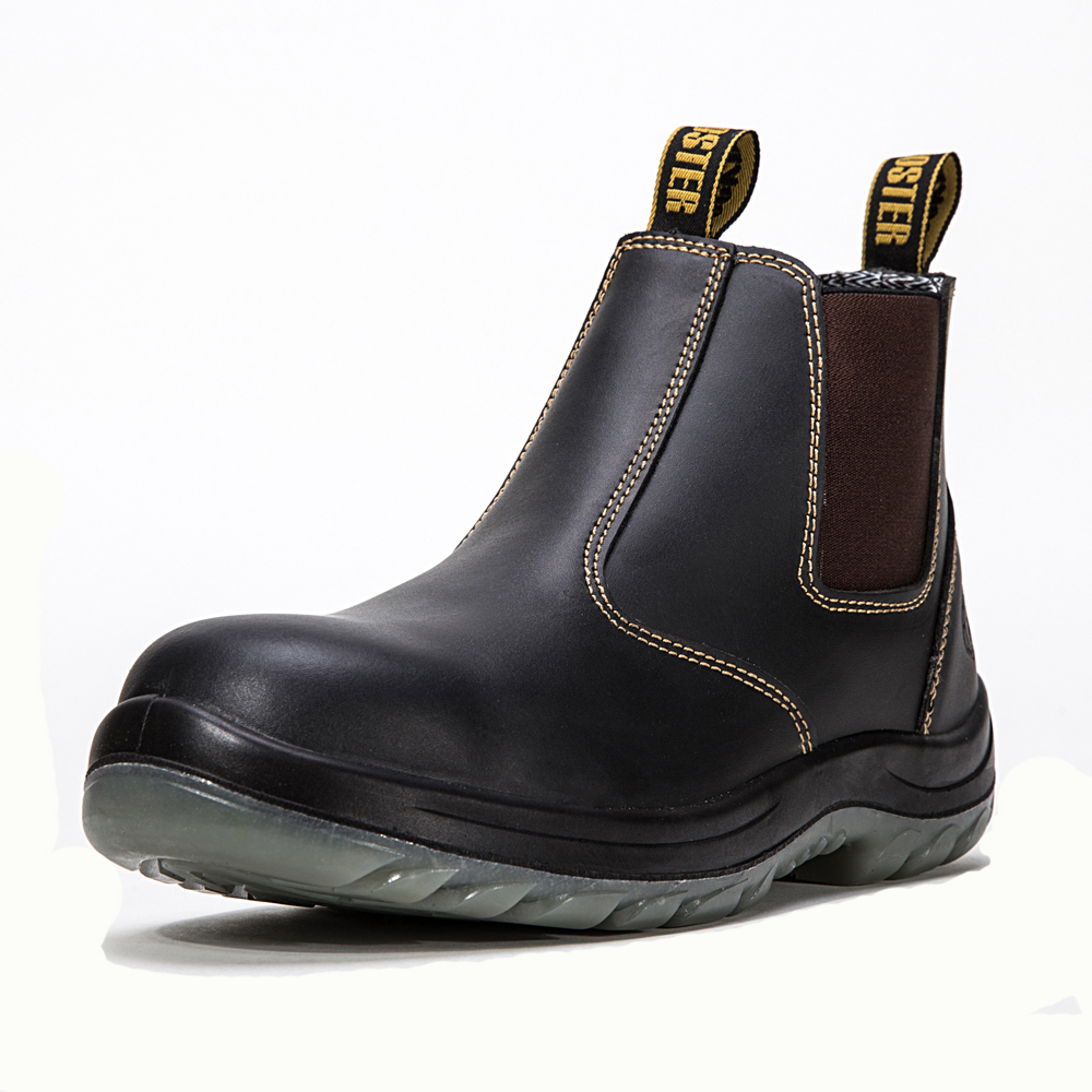 slip on steel toe cap boots