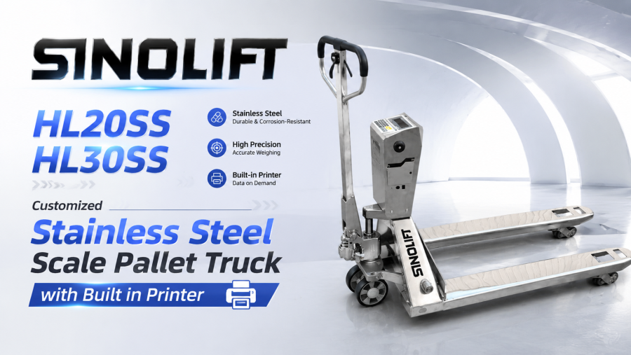 SINOLIFT HL20SS / HL30SS: The Stainless Steel Scale Pallet Truck That Weighs, Prints, and Moves in One Step