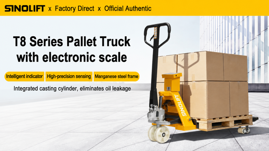 SINOLIFT T8 Series: The Smart Pallet Truck with Built-in Electronic Scale for Modern Warehouses