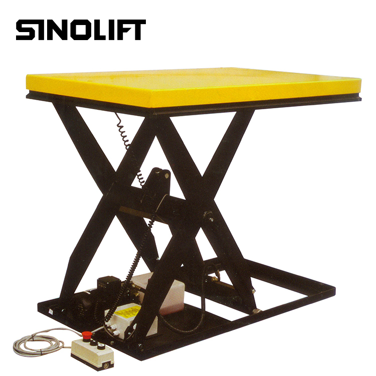 Pneumatic pallet lift table light duty scissor lift