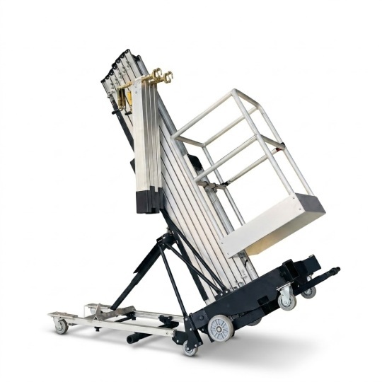 Single-Mast Inclinable Aluminum Alloy Aerial Work Platform