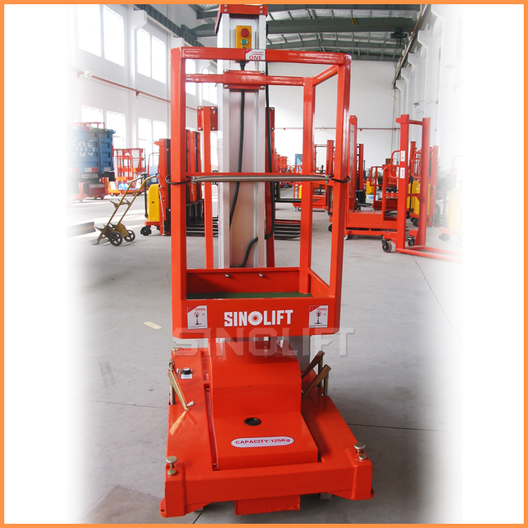 SINOLIFT AMWP 1000 Series Electric Single Mast Aluminum Work Platform