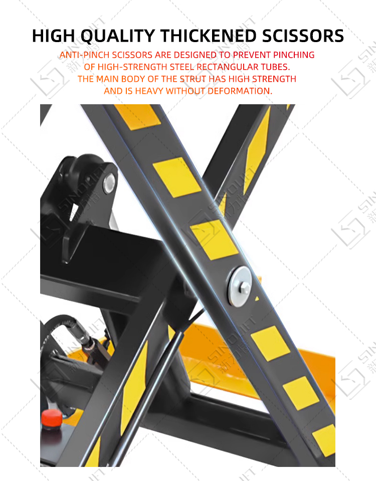 SINOLIFT HT Series Three Shear Small Hydraulic Scissor Electric Lift Tables Scissor Lifting Platform