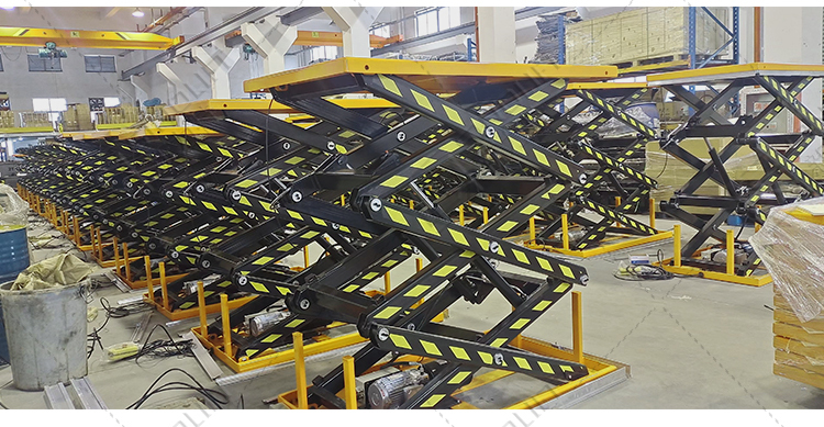 SINOLIFT HT Series Three Shear Small Hydraulic Scissor Electric Lift Tables Scissor Lifting Platform