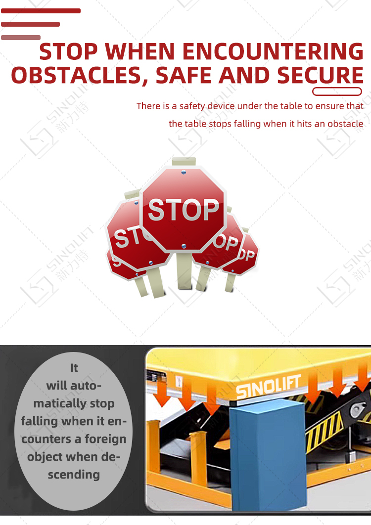 SINOLIFT HW Series Heavy Duty Design Indoor Source Stationary Hydraulic Scissor Electric Lift Tables Scissor Lifting Pla