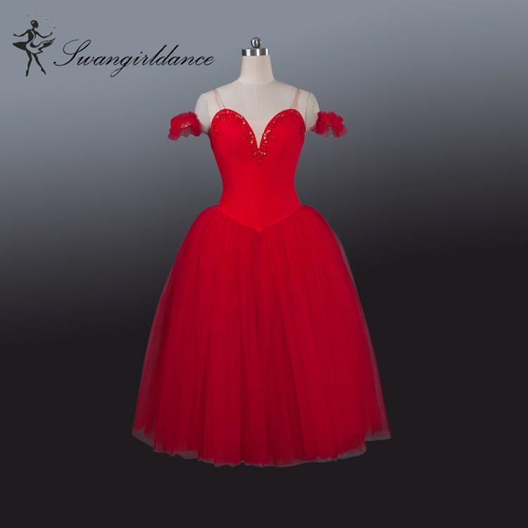 red ballet dress