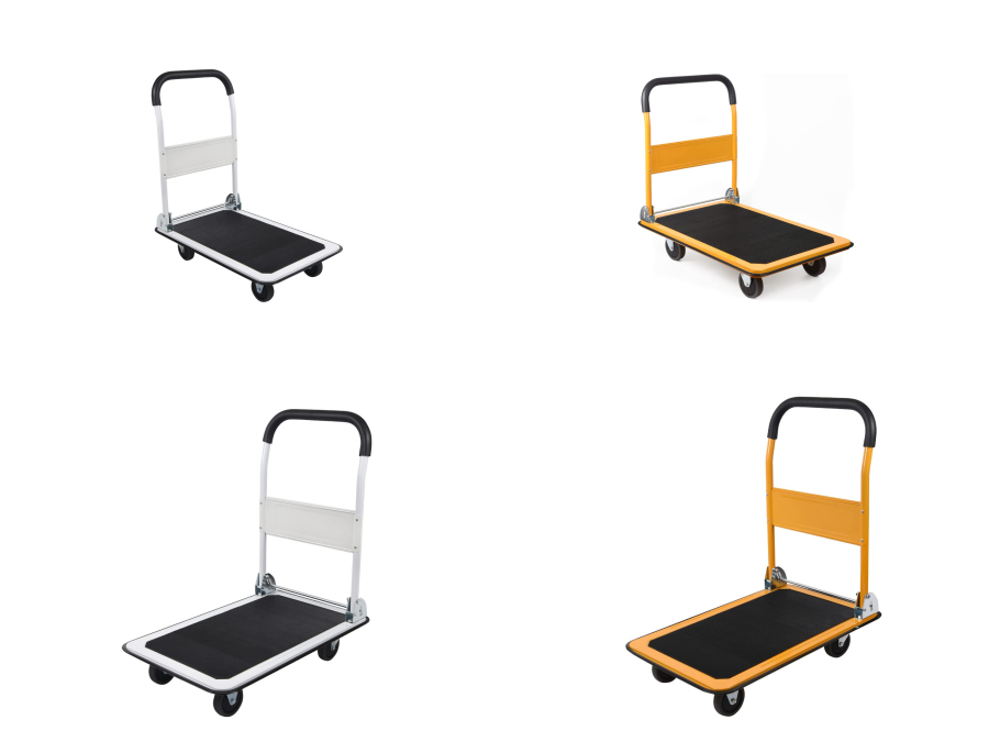 Ultimate Convenience and Strength: LEADALLWAY Yellow Hand Truck (330lbs)