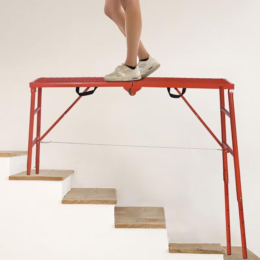 Enhanced Efficiency and Safety: LEADALLWAY Telescopic Iron Workbench for Seamless Construction Projects