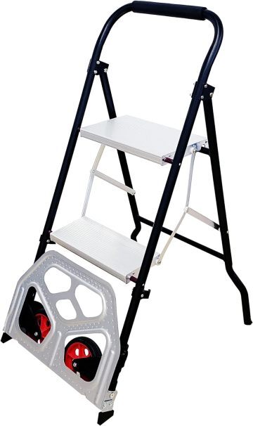 Step Ladder A Good Helper For Professional Construction Workers At