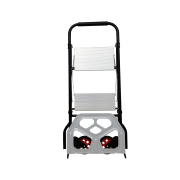 LEADALLWAY Hand Truck 2 Step Ladder Multifunction 2-in-1 Collapsible Dolly