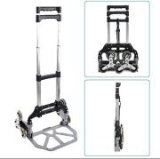LEADALLWAY Stair Climbing Cart Aluminum Alloy Portable Climbing Cart 6 Crystal Wheels All Terrain Stair Climbing Hand Truck with Climbing Ropes