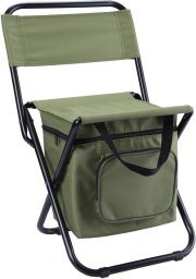 429pcs Wholesale From Factory Fishing Chair with Cooler Bag Foldable Compact Fishing Stool,Green