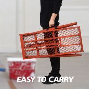 LEADALLWAY Scaffolding Platform 770 LBS Capacity 58x11x30'' Folding Adjustable Portable Work Platform Ladder,Red