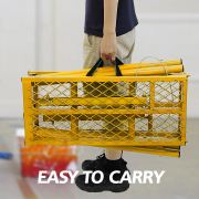 LEADALLWAY Scaffolding Platform 58''(L) x11''(W) x30''(H) Folding Adjustable Scaffolding for Stairs Portable Work Platform Ladder 770 LBS Capacity,Yellow