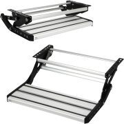 LEADALLWAY RV Step Camper Stair Folding Manual Single Drop Down Steps