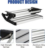 LEADALLWAY RV Step Camper Stair Folding Manual Single Drop Down Steps
