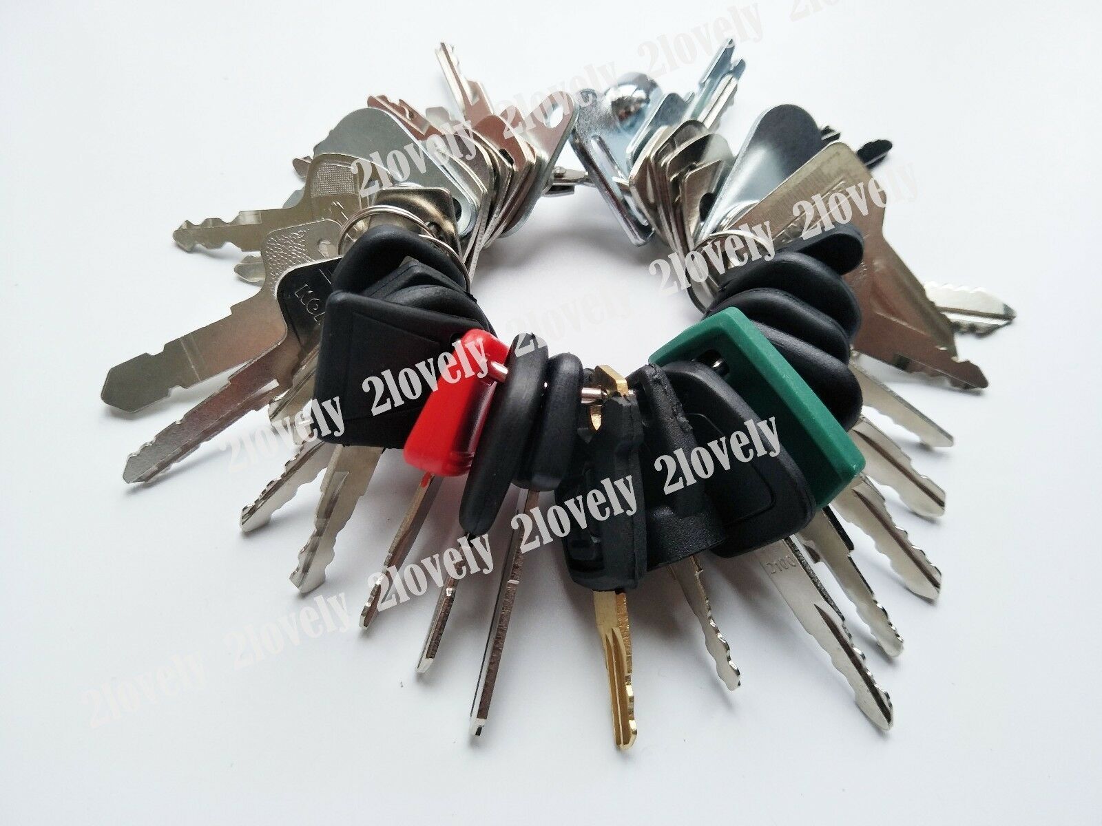9 Pcs Construction Ignition Key Set for Bobcat John Deere Kubota Komatsu 9 Pcs Construction Ignition Key Set for Bobcat John Deere Kubota Komatsu
