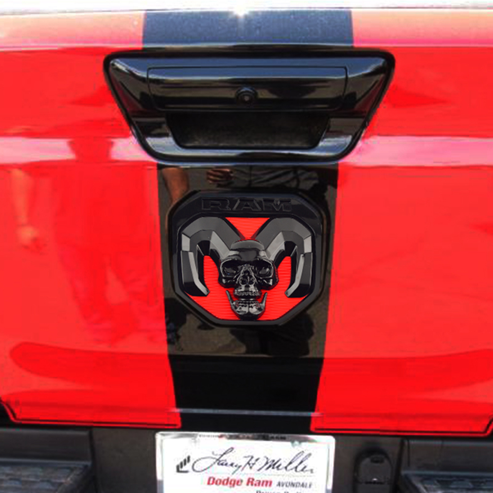 68276327AA Tailgate Head Emblem Medallion badge logo Large 3D Satin