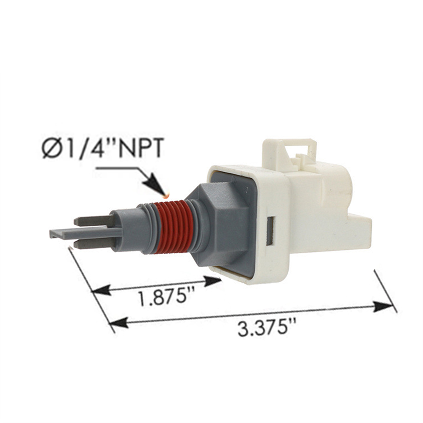 Sensor Nivel Líquido Refrigerante P/n 2872769 Qsk50 Pbt-gp30 Blanco