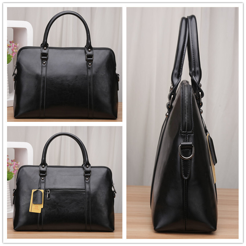New Leather Simple Messenger Large Capacity Package Business