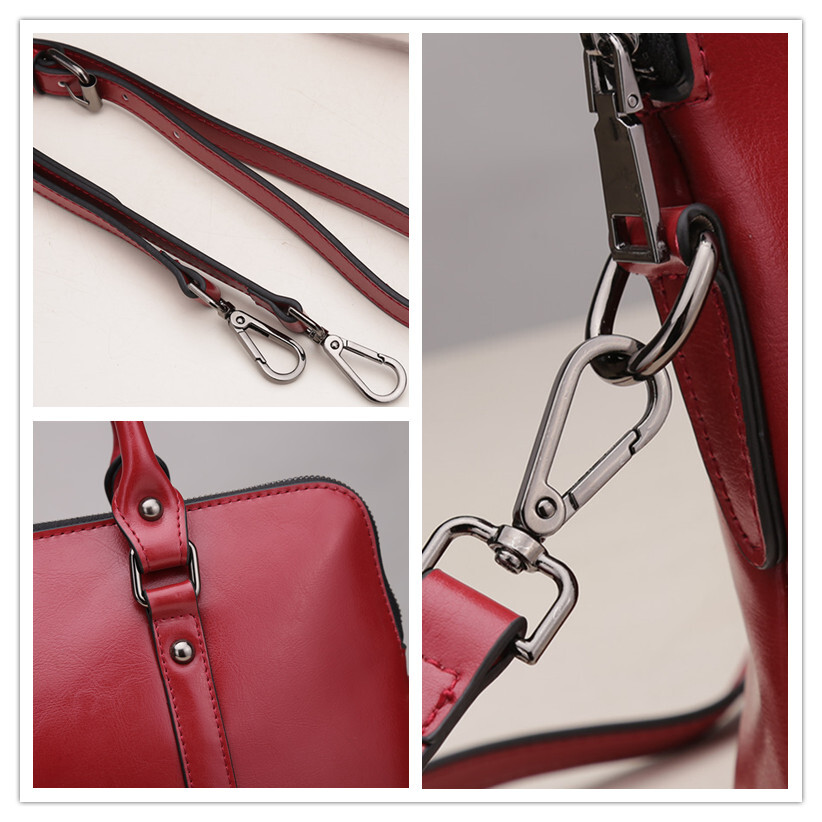 New Leather Simple Messenger Large Capacity Package Business