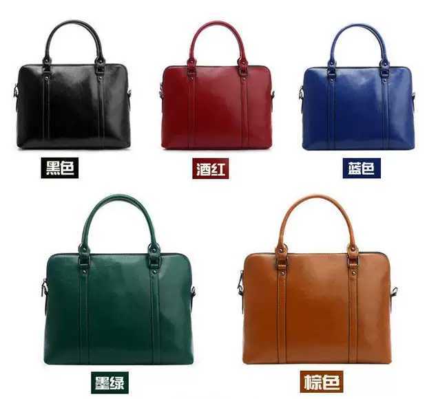 New Leather Simple Messenger Large Capacity Package Business