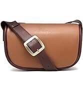 Blofinche Genuine Crossbody Bag for Women Medium Shoulder Handbag with Metal Zipper and Strap Adj...