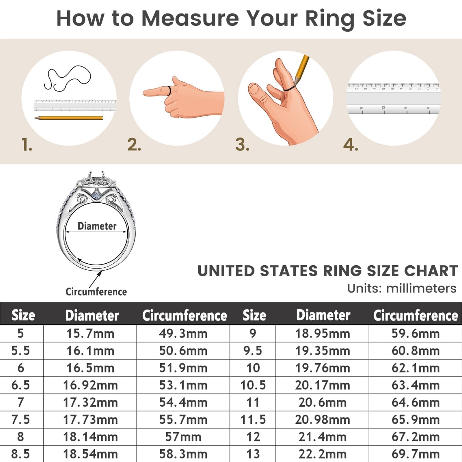 Какой размер кольцо у женщин. 68 Мм размер кольца женский. Диаметр 1.7 размер кольца. Размерная сетка колец 6 см. Диаметр кольца 1,7 см.