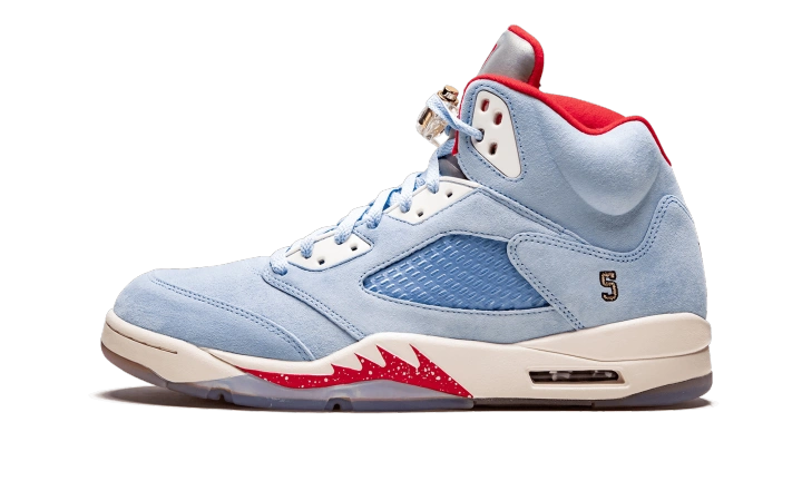 jordan 5 ice blue trophy room