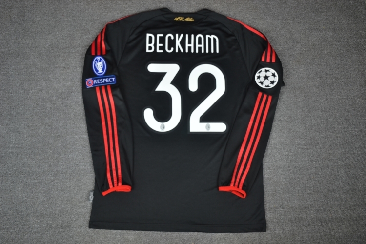 ac milan champions league jersey