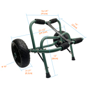 Calhome duable boat kayak canoe carrier transport trailer tote trolley dolly wheel clearance