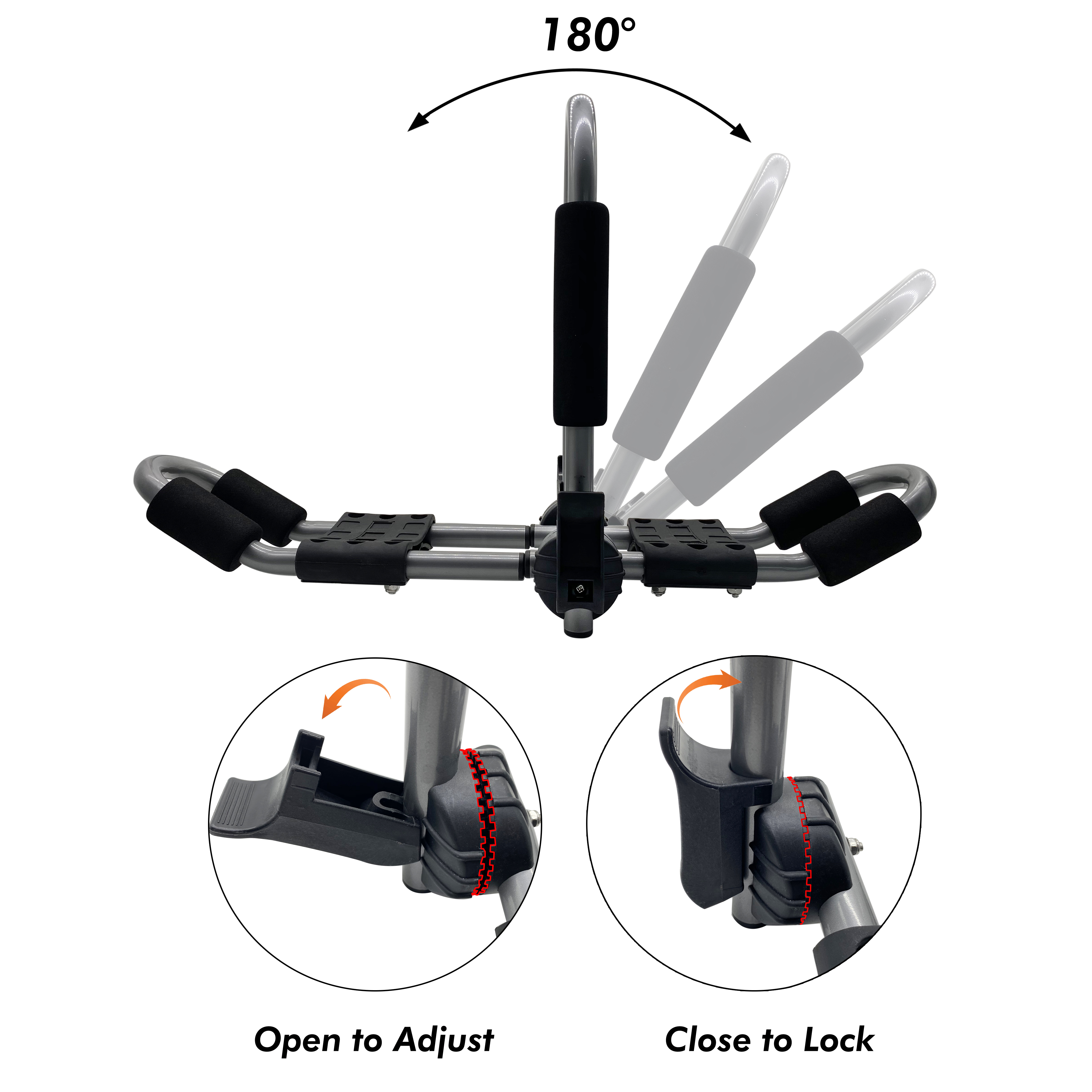 Kayak Roof Rack Kayak Carrier Canoe Car Rack for 2 Kayaks