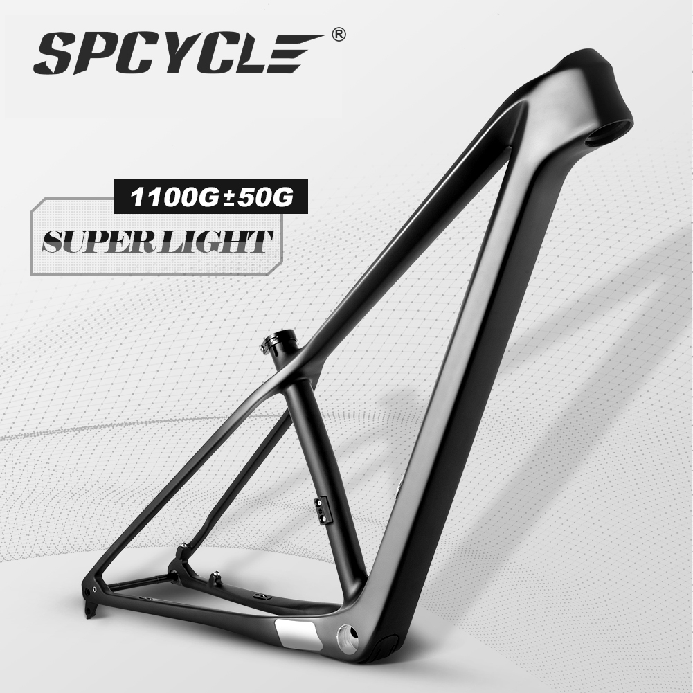 Spcycle Carbon MTB Frame 29er BSA Mountain Bike Frame 142*12mm Size 15/17/19" 
