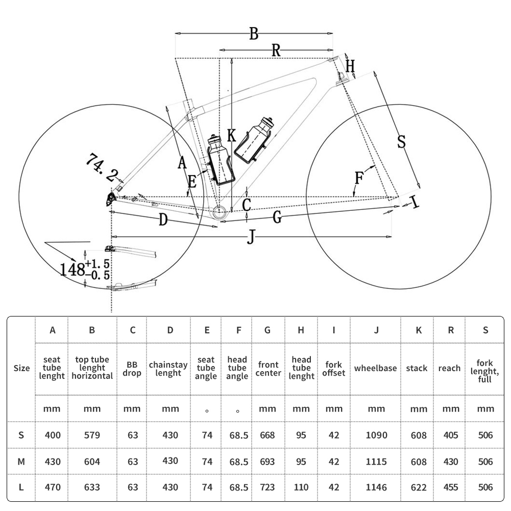 Full Carbon Road Frame Mountain Bike Gravel Cyclocross Frames and Bike