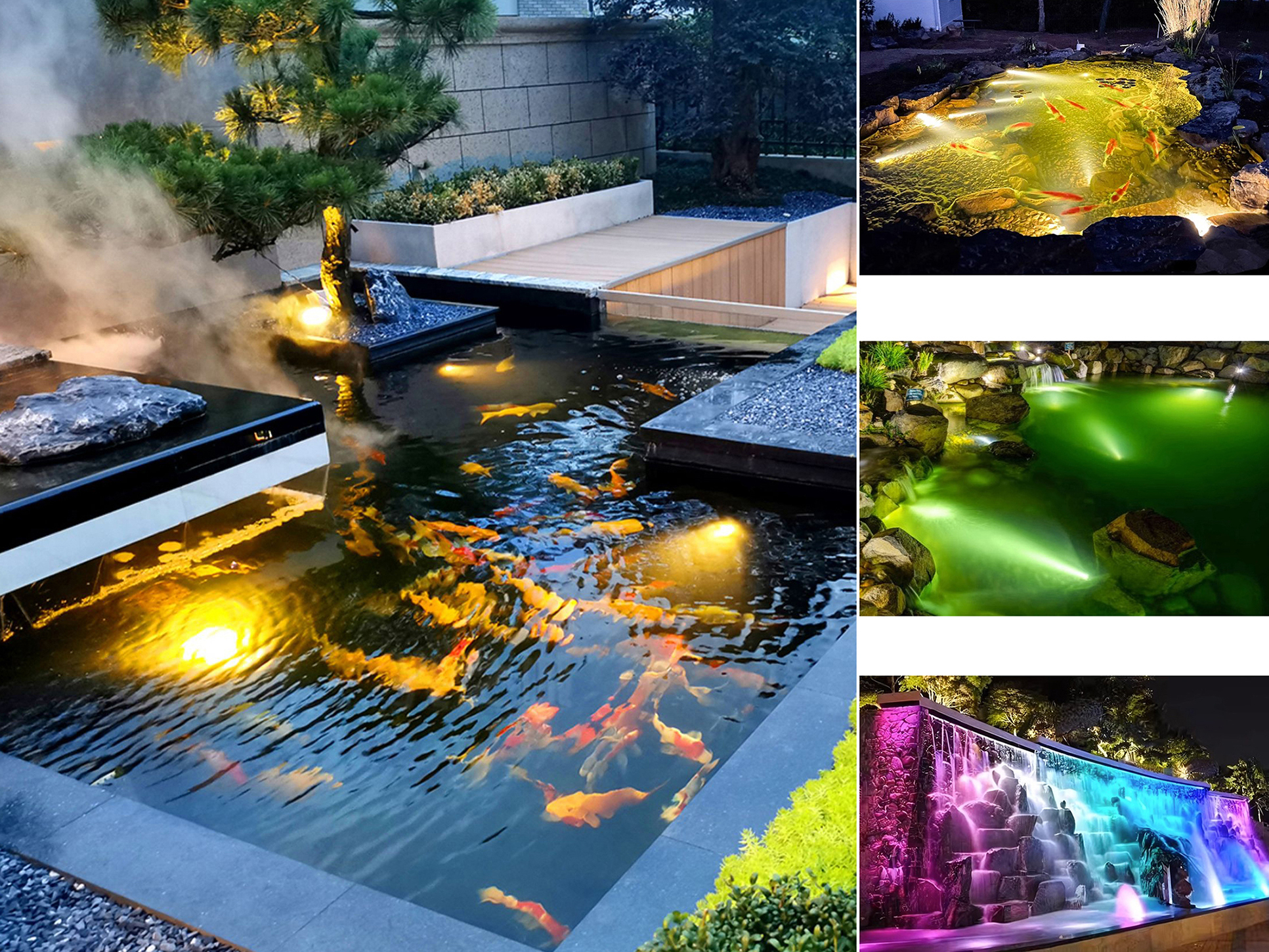 LED Outdoor Underwater Lamp Waterproof 12V/24V Fountain