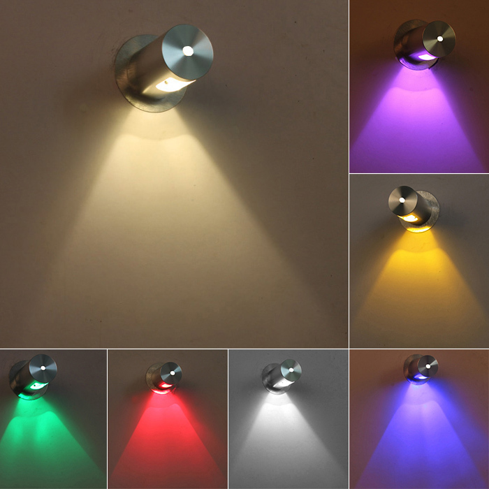 3W LED wall sconces light cube box lamp fixture Aluminium lighting Disco Hotel