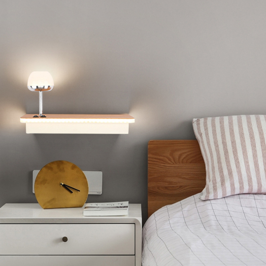wall mounted reading light with usb port