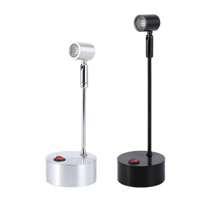 Best 3W LED Picture Light Battery Powered Pole Lamp Spotlight Button Jewelry Store Style G02013 on Luminturs