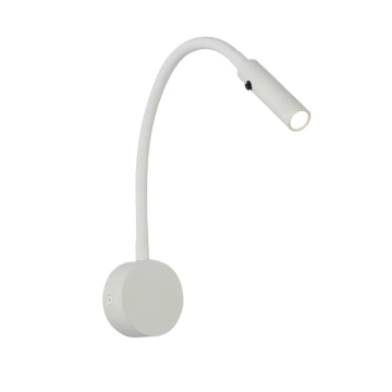 Gooseneck COB LED 3W Wall Sconce Light Bedside Reading Lamp Fixture Button Style # G01108