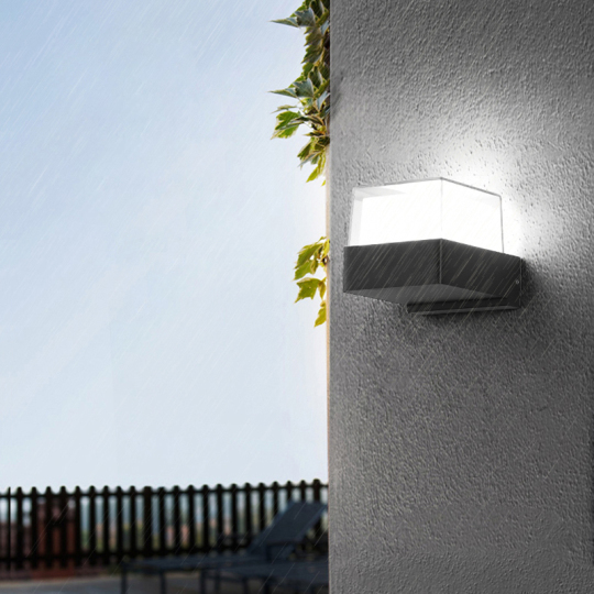9W LED Outdoor Wall Mounted Light Fixture Waterproof IP65 Gatepost Lamp Stairway Style # C03196