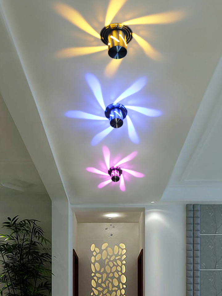 Best Dimmable N 3W LED Ceiling Lamp Fixture Spiral Indoor Wall Light Bedroom Style D01070 on Luminturs