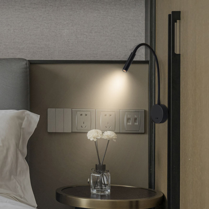 Best 3W Gooseneck LED Bedside Reading Wall Light Fixture Picture