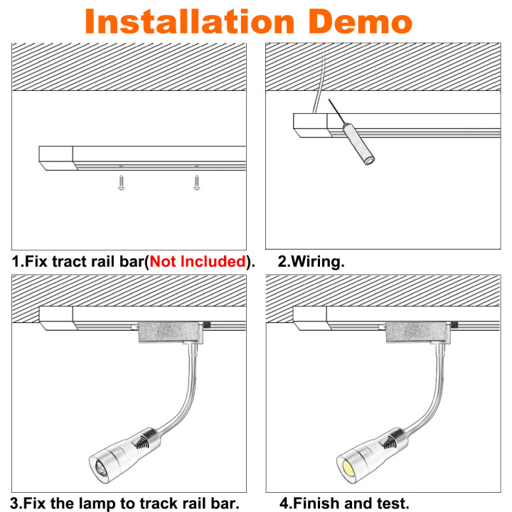 Best COB LED L Type Rail Track Light Beam Angle Zoomable Ceiling ...