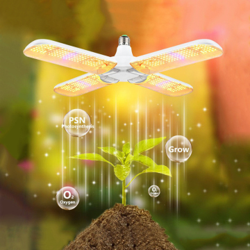 40W LED Grow Light Foldable Sunlike Full Spectrum Plant Lamp E26/E27 Bulb with Timer Switch Style # G05016