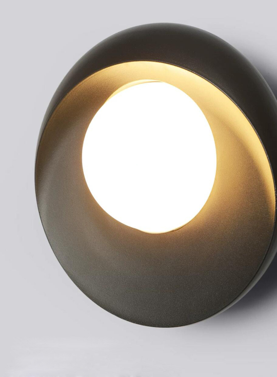 18w Moon Shadow LED Outdoor Wall Sconce Circle Exterior Wall Lamp #C03266